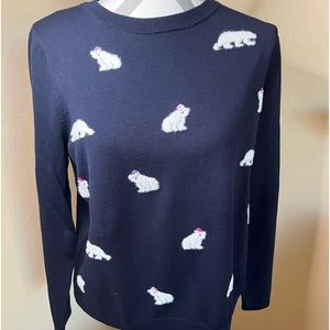 Talbots Holiday Sweater with Polar Bears